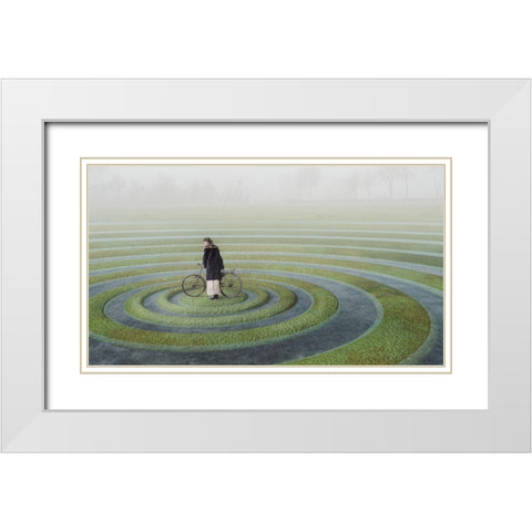 The Point Of No Return White Modern Wood Framed Art Print with Double Matting by Margraff, Esther