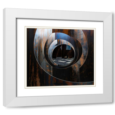 Lightdispencer I White Modern Wood Framed Art Print with Double Matting by Stalmans, Luc