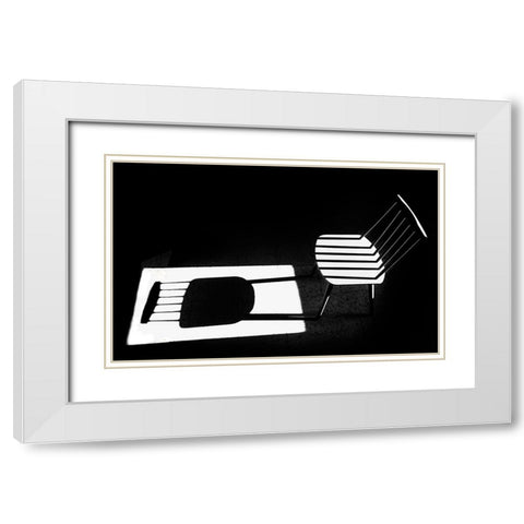 Truth A Fiction White Modern Wood Framed Art Print with Double Matting by Elbar, Sara-le