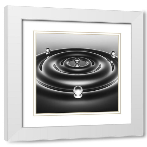 Three Pearl White Modern Wood Framed Art Print with Double Matting by Bunjamin, Antonyus