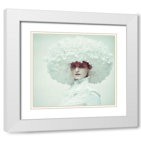 Ice Queen White Modern Wood Framed Art Print with Double Matting by kenp