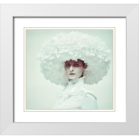 Ice Queen White Modern Wood Framed Art Print with Double Matting by kenp