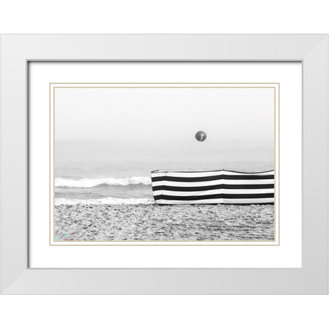 Untitled White Modern Wood Framed Art Print with Double Matting by Niemiec, Anna