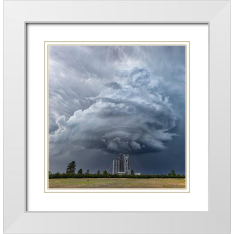 Mesocyclone White Modern Wood Framed Art Print with Double Matting by Darby, Rob