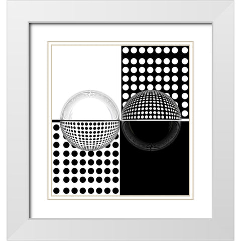 Upside Down White Modern Wood Framed Art Print with Double Matting by Bunjamin, Antonyus