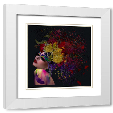 Digitalart White Modern Wood Framed Art Print with Double Matting by Simongulashvili, Natalia