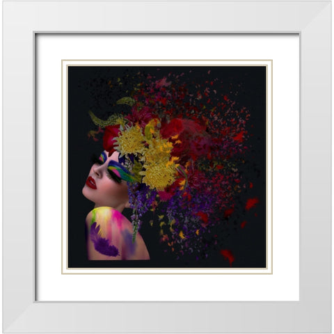 Digitalart White Modern Wood Framed Art Print with Double Matting by Simongulashvili, Natalia