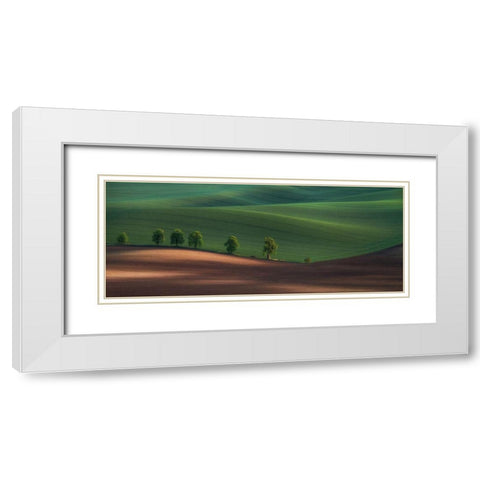 Alley White Modern Wood Framed Art Print with Double Matting by Svoboda Mqep, Peter