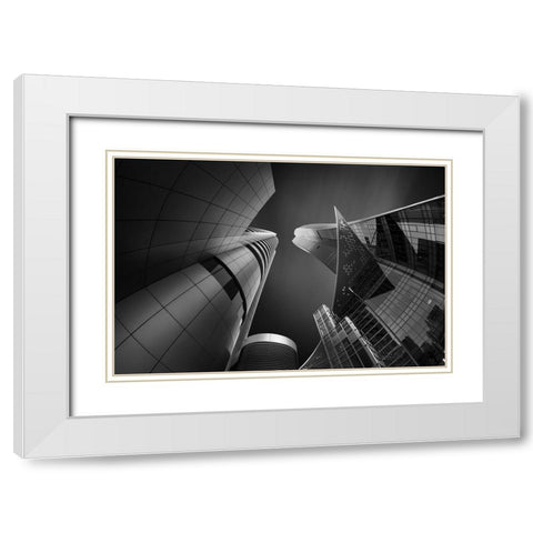 Transformers 3 White Modern Wood Framed Art Print with Double Matting by Thabet, Ahmed