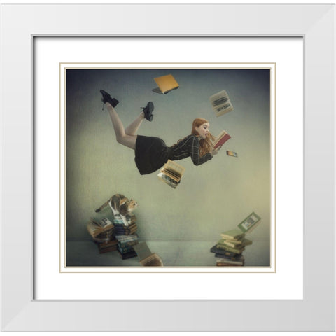 *********** White Modern Wood Framed Art Print with Double Matting by Melik-Nubarova, Svetlana