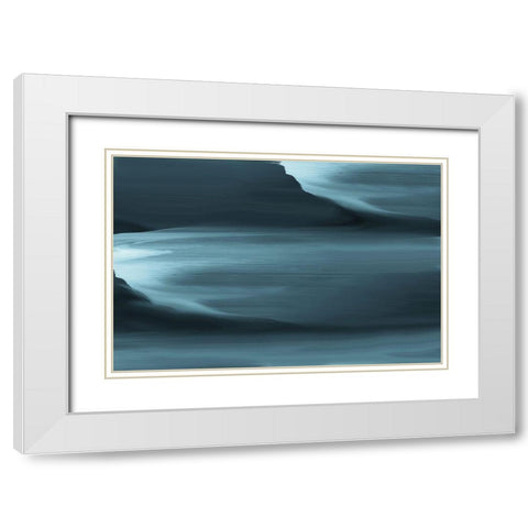 A Crash Of Sorrow White Modern Wood Framed Art Print with Double Matting by Biljana Gaon, Sara