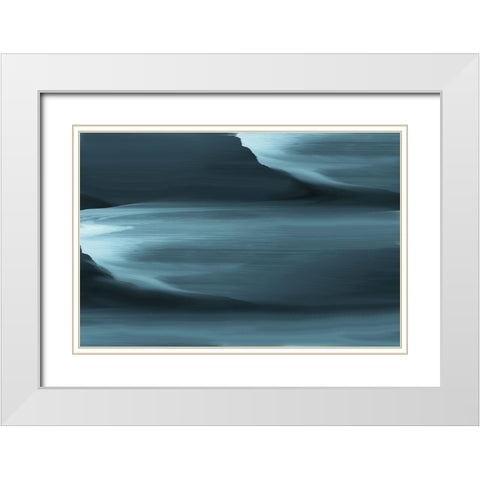 A Crash Of Sorrow White Modern Wood Framed Art Print with Double Matting by Biljana Gaon, Sara