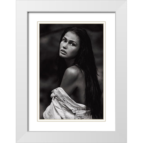 Romi White Modern Wood Framed Art Print with Double Matting by Krystynek MQEP, Martin