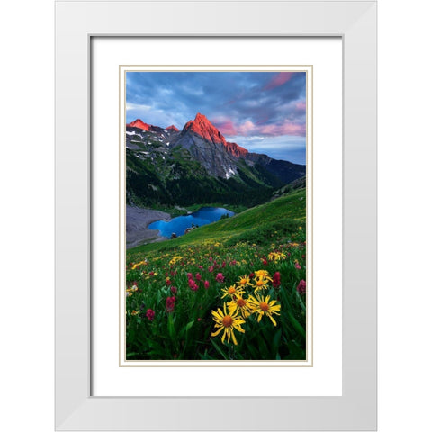 Colorful Colorado White Modern Wood Framed Art Print with Double Matting by Xu, Mei
