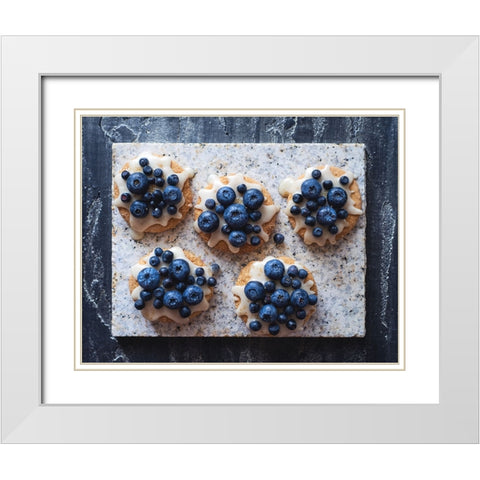 Sweet White Modern Wood Framed Art Print with Double Matting by Karina, Aleksandrova
