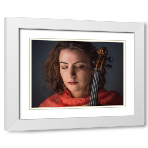 Inspiration White Modern Wood Framed Art Print with Double Matting by Durand-Moldawan, Clovis