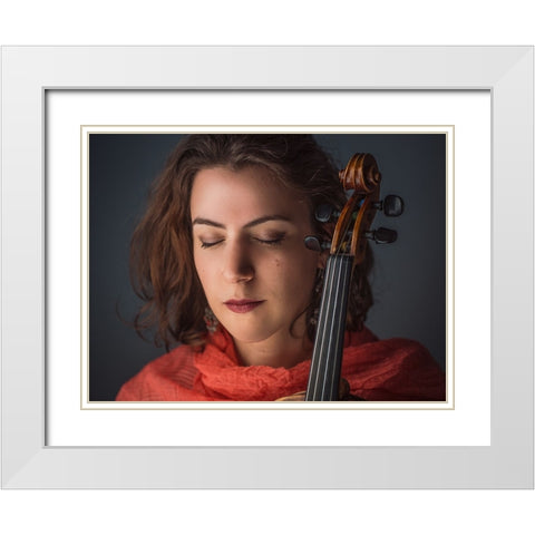 Inspiration White Modern Wood Framed Art Print with Double Matting by Durand-Moldawan, Clovis