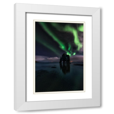 Untitled White Modern Wood Framed Art Print with Double Matting by Martin Castan, David
