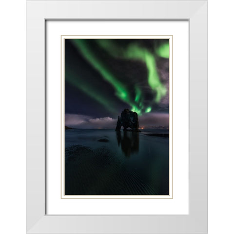 Untitled White Modern Wood Framed Art Print with Double Matting by Martin Castan, David