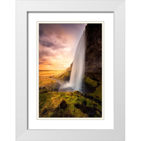 Untitled White Modern Wood Framed Art Print with Double Matting by Martin Castan, David