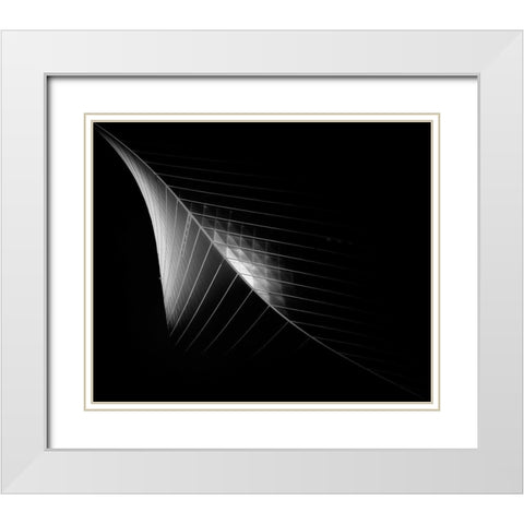 Scimitar 3 ( The Eclipse) White Modern Wood Framed Art Print with Double Matting by Thabet, Ahmed