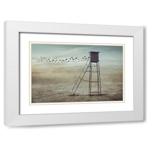 Go To Nature White Modern Wood Framed Art Print with Double Matting by Almawash, Sulaiman