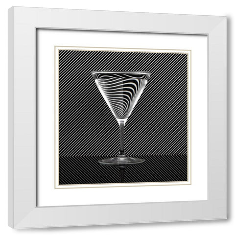 Reflection White Modern Wood Framed Art Print with Double Matting by Hardekopf, Friedhelm