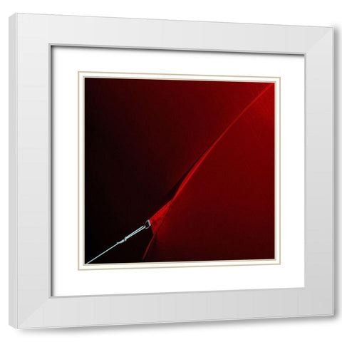 Anchored White Modern Wood Framed Art Print with Double Matting by Claes, Gilbert