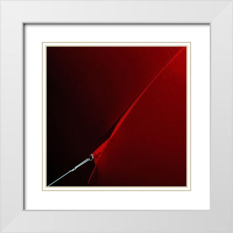 Anchored White Modern Wood Framed Art Print with Double Matting by Claes, Gilbert