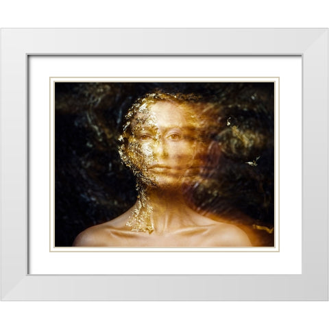 The Era Of The Collapse White Modern Wood Framed Art Print with Double Matting by Smirnov, Sergei