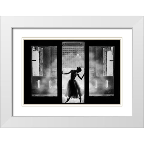 Are You Ready... White Modern Wood Framed Art Print with Double Matting by Wibisono, Rullyanto