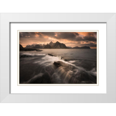 Untitled White Modern Wood Framed Art Print with Double Matting by Martin Castan, David