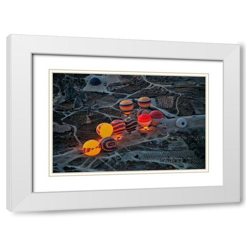 Flight Preparation White Modern Wood Framed Art Print with Double Matting by Yorgancilar, Ayse