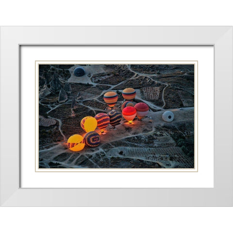 Flight Preparation White Modern Wood Framed Art Print with Double Matting by Yorgancilar, Ayse