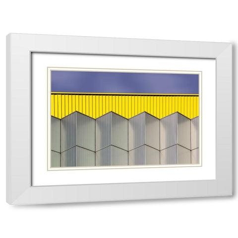 Industrial Architecture I White Modern Wood Framed Art Print with Double Matting by Mauer, Rolf