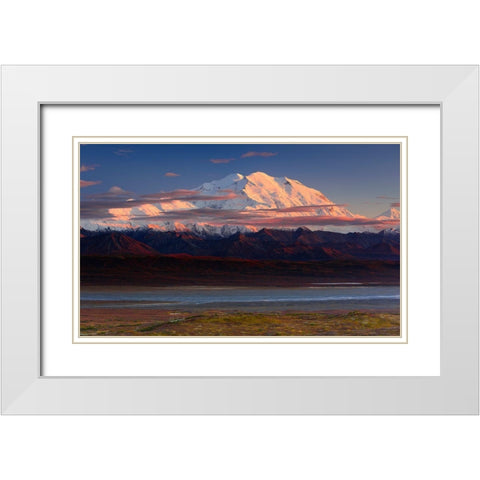 Denali National Park White Modern Wood Framed Art Print with Double Matting by Marchegiani, Roberto