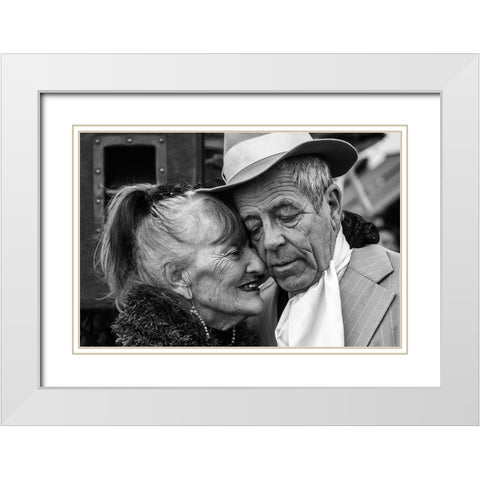 Milonga White Modern Wood Framed Art Print with Double Matting by Pluchinotta, Andres