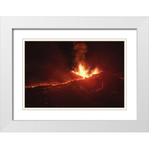 Contemplation White Modern Wood Framed Art Print with Double Matting by Gabriel, Barathieu
