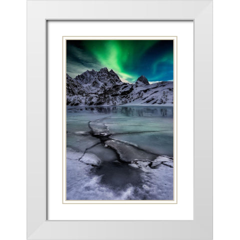 Untitled White Modern Wood Framed Art Print with Double Matting by Martin Castan, David