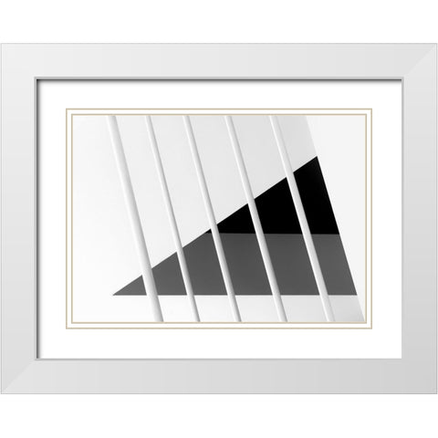 The Next Floor White Modern Wood Framed Art Print with Double Matting by Van De, Jeroen