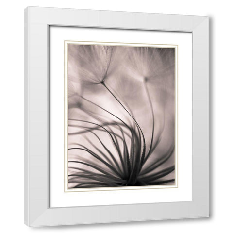 Untitled White Modern Wood Framed Art Print with Double Matting by Or, Keren