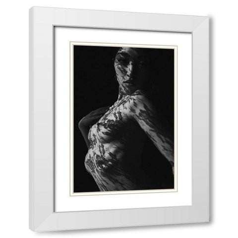 Shadow White Modern Wood Framed Art Print with Double Matting by Nakagawa, Naoya