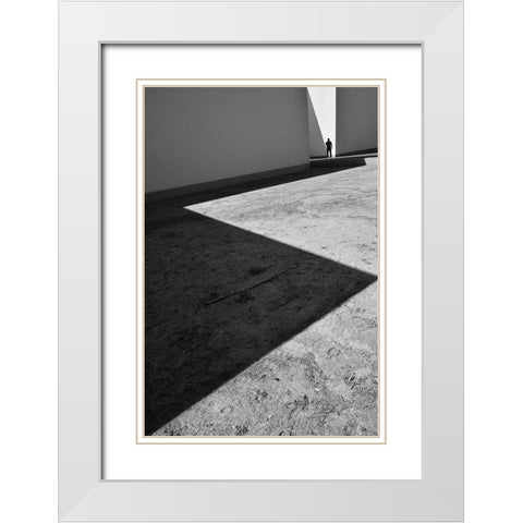 My Life Is A Zig Zag II White Modern Wood Framed Art Print with Double Matting by Joseph, Florentinus