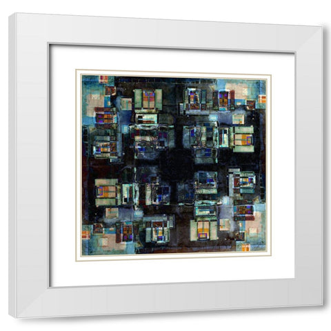 Annecy 3 White Modern Wood Framed Art Print with Double Matting by Shrayer, Igor