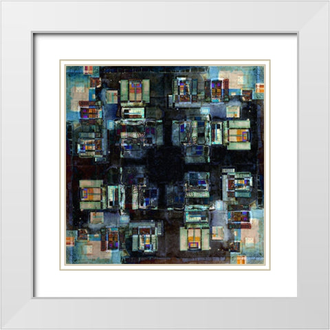 Annecy 3 White Modern Wood Framed Art Print with Double Matting by Shrayer, Igor