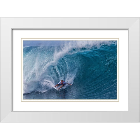 Out Of A Water Tunnel White Modern Wood Framed Art Print with Double Matting by Chang, Cheng