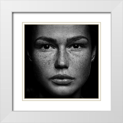 Romi White Modern Wood Framed Art Print with Double Matting by Krystynek Mqep, Martin