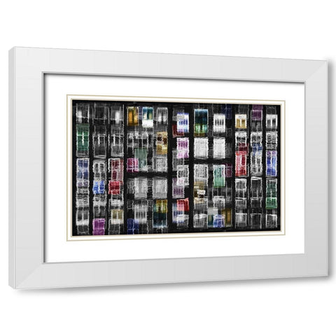 Amsterdam 31 White Modern Wood Framed Art Print with Double Matting by Shrayer, Igor