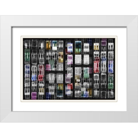 Amsterdam 31 White Modern Wood Framed Art Print with Double Matting by Shrayer, Igor