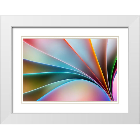 Colors White Modern Wood Framed Art Print with Double Matting by Alrasheed Alzain, Mazin